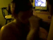 Hubby films his wife blowjob to BBC