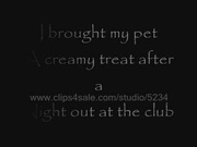 i bring my pet a treat after going clubbing