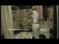 blonde wife on amazing homemade shower fuck