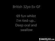 British 32-yo Ex-GF face-sitting and swallows my cum