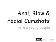 Anal, Blowjob & Facial with a Young Couple