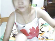 Young asian on webcam