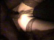 hubby uses flash light to see the bbc