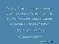 knocked out the pussy