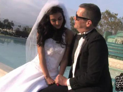 just married bride fucks black guy in front of white husband
