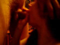 The husband with the friend and the wife