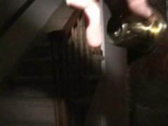 black cock slams masked milf cunt in kitchen at orgy