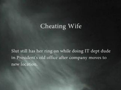 Cheating wife at the office