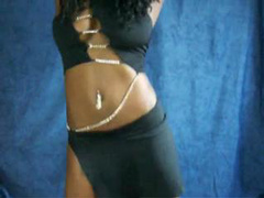 hot ebony slut dancing