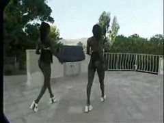 sexy ebony twins classic full