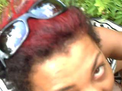 mamuji jane punky ebony slut sucking white boyfriends dick