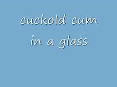 CUCK HUBBY  DRINKS BULL'S CUMM / CLEANS WEDDING  RINGS