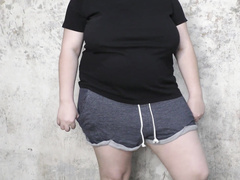 Cuckold POV: You can only watch how your BBW MILF wife get double creampie in ass and pussy