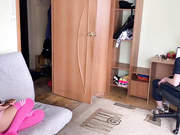 Hot Girl Fucked While Amateur Cuckold Sees Movie