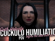 Goth Hotwife Cuckold humiliation before the date with an alpha POV | Black Nymphe