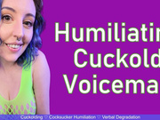 HUMILIATING CUCK VOICEMAIL - Verbal Degradation Cocksucker Humiliation Audio by Miss Faith Rae with Cuckolding and Insulting Rejection - HD 1080p MP4