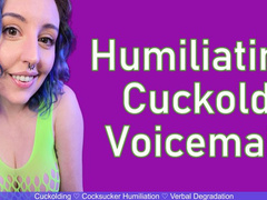 HUMILIATING CUCK VOICEMAIL - Verbal Degradation Cocksucker Humiliation Audio by Miss Faith Rae with Cuckolding and Insulting Rejection - HD 1080p MP4