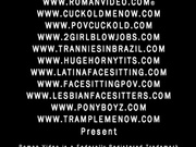 Cuckold creampie POV femdom facesitting creampie eating sissy big tits sph findom chastity strapon 15455222566