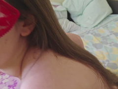 Cuckold Servitude with Boyfriend BJ Sex Semen Condom Part 3