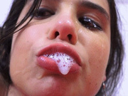 MAIN PRIORITY - CUM SMELL BREATH AND SPERM TASTE SALIVA ON YOUR FACE! - HUMILIATING FACE LICKING AFTER BLOWJOB AND CUM SWALLOWING