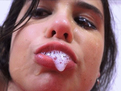 MAIN PRIORITY - CUM SMELL BREATH AND SPERM TASTE SALIVA ON YOUR FACE! - HUMILIATING FACE LICKING AFTER BLOWJOB AND CUM SWALLOWING