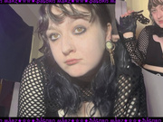 Goth Teases Caged Cuck