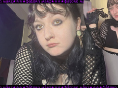 Goth Teases Caged Cuck