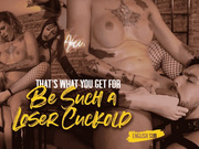 Nara and TS Sabrina Prezotte humiliate and fuck her cuckold (1080 EN-sub)