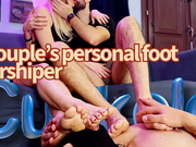 GEA DOMINA CUCKOLD: A Couple's personal foot worshiper