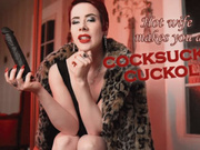 Hot wife makes you a cocksucker cuckold