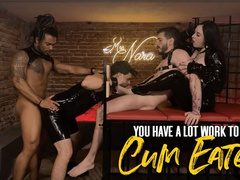 Nara bring two bulls to help her to humiliate her cuckold (1080 EN-sub)