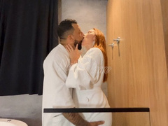 Part 2 Cuckolding, I recorded with a fan a real Cuckold experience for a day, spit and licking used pussy