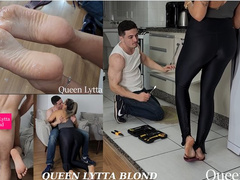 Queen Lytta Blond - Cuckold POV EP 11 - Sexy Cheating Hotwife Lytta blowjobs and fuck with the Plumber - FOOT POV - FOOT DOMINATION - FLIP FLOPS - KISS - CUCKOLD - CUCKOLD POV - FEMDOM - FOOT FETISH - BLOWJOB - SEX - CEI 720p