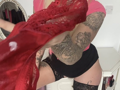 Using panties full of my bulls cum to wank your cock