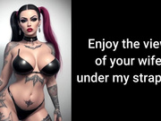 Enjoy the view of your wife under my strap-on 15 min