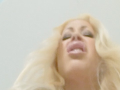 Candy Manson cuckolds her sissy husband making him watch her fuck a real man and makes him eat creampies and squirts on his face 69636