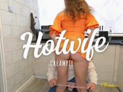 My husband's friend CREAMPIED ME IN THE KITCHEN!