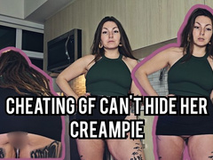 Cheating girlfriend can't hide her creampie WMV