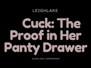 Cuck: The Proof in Her Panty Drawer - MP3 Cuckold Audio Only - LeighLake