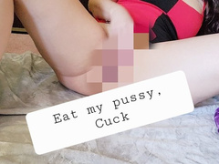 Eat my freshly fucked pussy, cuck