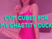 Cum cubes for my chastity cuck - Audio clip