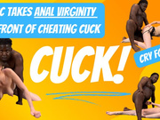 BBC Takes Anal Virginity in Front of Cheating Cuck with Lucy Aura