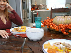 Lilly Hall - Wife's BBC Thanksgiving Surprise Stuffin' - Mp4 HD