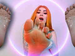 Clean my spunk covered feet cuck ! - ASMR