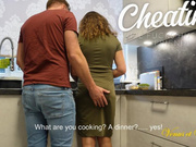 I was cooking when I heard steps behind me, I turned and saw Mark my husband's friend?????