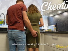 I was cooking when I heard steps behind me, I turned and saw Mark my husband's friend?????