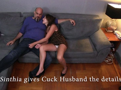 Sinthia gives Cuck Hubby the Details 11