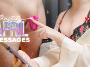 Reading DM's from Bull's - With my cuck locked in chastity