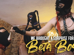 Nara and Agatha humiliate two cuck losers with used condoms (1080 EN-sub)