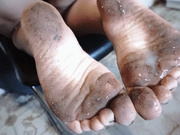 ALPHA, BETA, GAMMA: The real cuckold feast-Dirty feet covered in cum (cuckold pov)